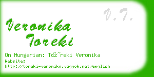 veronika toreki business card